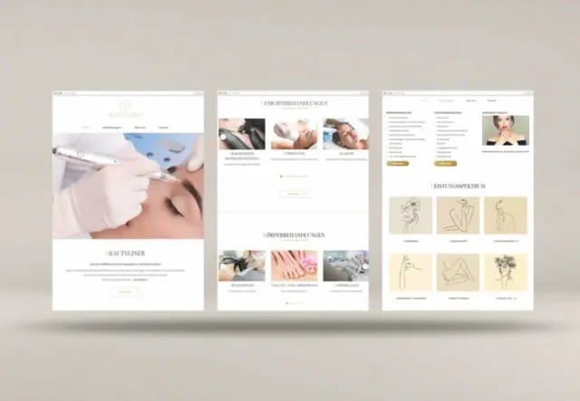 Website von Beautyliner – Webdesign für ein Kosmetikstudio