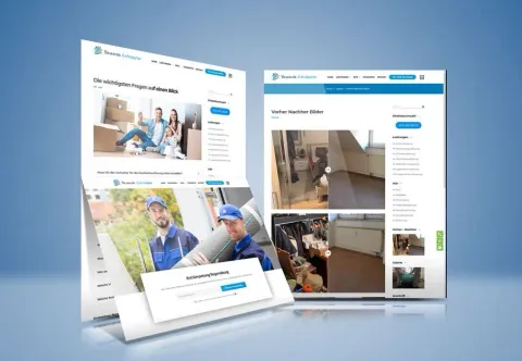 Besenrein Entrümpelung – Website mit Festpreisanfrage und Ablaufübersicht