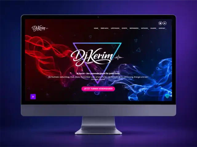 Website von DJ Kerim aus Regenstauf – Webdesign für einen Event-DJ