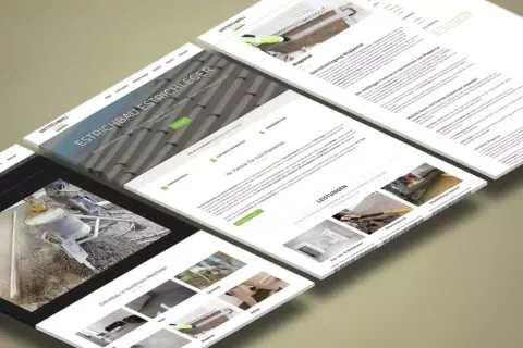 Estrichbau Shabani – Handwerker-Website für Estrich-Fachbetrieb