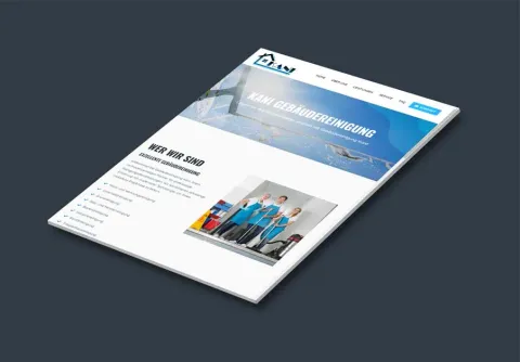 Kani Gebäudereinigung Regensburg – Website für Reinigungsservice mit Kontaktanfrage