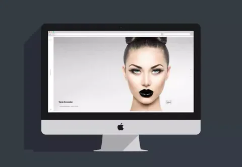 Kosmetikstudio-Website mit Behandlungsangebot und Online-Terminbuchung