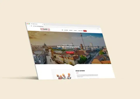 Rohrglanz Berlin – Rohrreinigung-Website mit Google Ads Landingpages und Conversion-Tracking