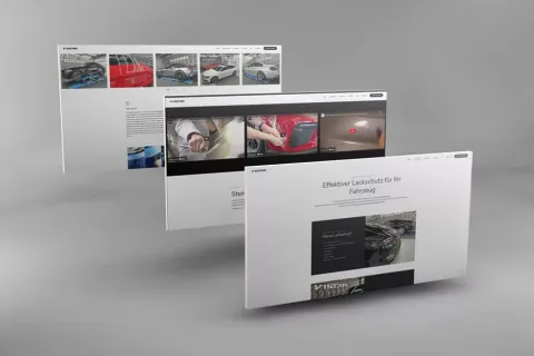 Steinschlagschutzfolie – Website für Fahrzeugfolierung mit Leistungspaketen