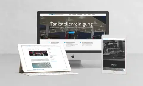 Yonus Tankstellenreinigung – Spezialreinigung-Website mit Leistungsübersicht